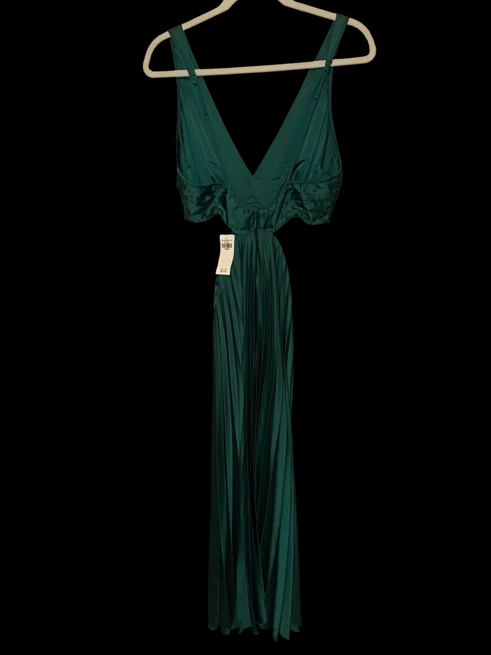 Abercrombie & Fitch The A&F Giselle Pleated Cutout Maxi Dress - Picture 8 of 9